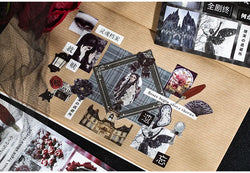 20 Pages Japanese Retro Ins Decorative Stickers Book Scrapbooking Phone Case DIY Journal Collage Material Sticker Gift (ONLINE ORDER ONLY)