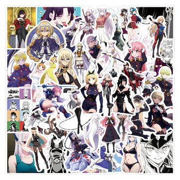 10/30/50PCS Chained Soldier Cartoon Stickers Cute Girl Sticker Waterproof Kids Toy Laptop Phone Luggage Car Bike Anime Graffit (ONLINE ORDER ONLY)