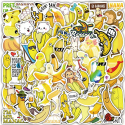 Funny Banana Animal Stickers Cartoon Decals Waterproof for Kids Phone Laptop Luggage (ONLINE ORDER ONLY)