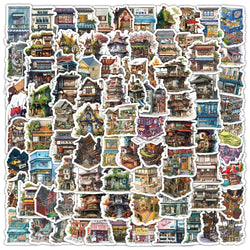 Retro Convenience Store Stickers - Waterproof for Skateboard, Laptop, Phone, Car - 10/30/50/100pcs (ONLINE ORDER ONLY)