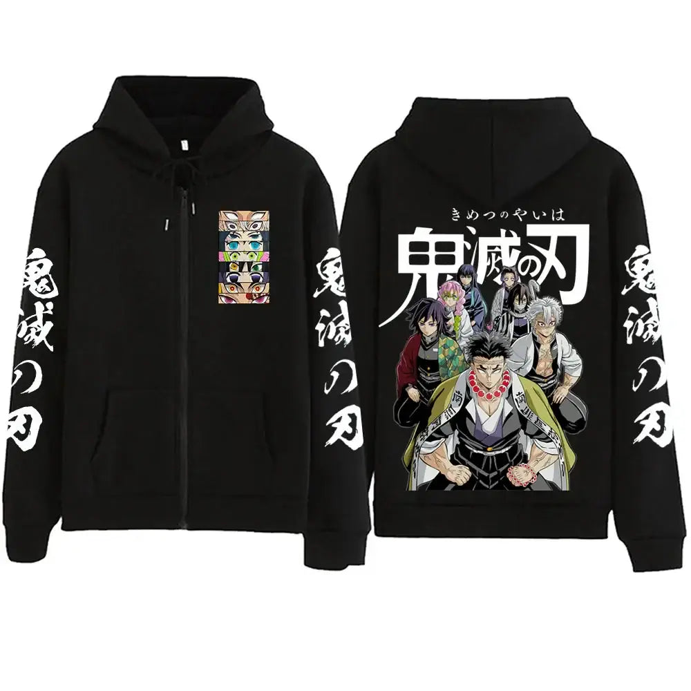Demon Slayer Zipper Hoodie 2025 Harajuku Sweatshirt (ONLINE ORDER ONLY)