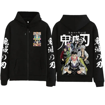 Demon Slayer Zipper Hoodie 2025 Harajuku Sweatshirt (ONLINE ORDER ONLY)