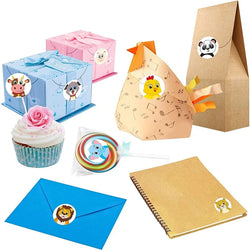 100-500pc Stickers for Children Kids Rolling Animal Roll Dog Stickers Small Packaging Pack Stickers Photocard Decor Lables (ONLINE ORDER ONLY)