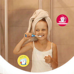 500pcs Cute Cartoon Dental Tooth Shaped Stickers Roll Teeth Health Graffiti Decal Toy DIY Scrapbook Phone Car Waterproof Sticker (Online Order Only)