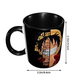 Monkey D Luffy Quotes One Piece Mug: Funny Kids Gift (ONLINE ORDER ONLY)