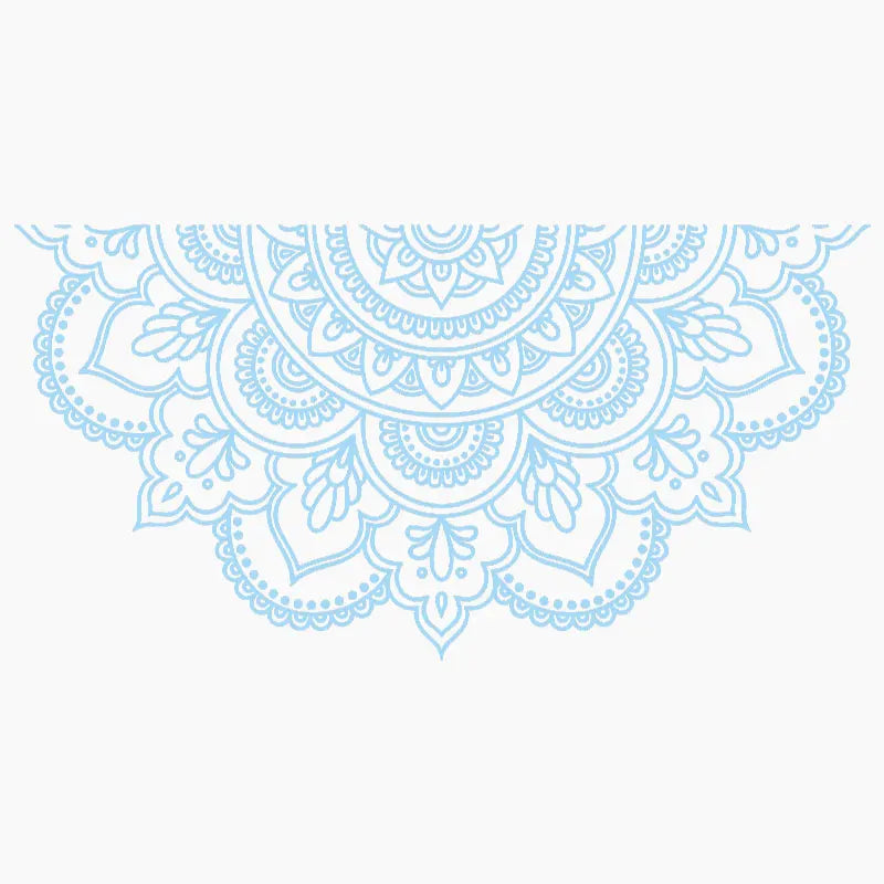 Half Mandala Car Sticker Decoration Window Bodywork Styling Motorcycle Accessories Die Cutting Vinyl Decals (ONLINE ORDER ONLY)