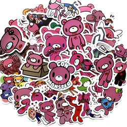 10/30/50PCS Cute Angry Bears Stickers For Laptop Phone Luggage Skateboard  Motorcycle Bike Cartoon Decal Kids DIY Waterproof Toy (Online Order Only)