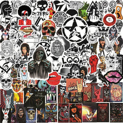 Graffiti Rock Roll Music Stickers Decals for Luggage Helmet Skateboard Scrapbooking (10/50/100pcs) (ONLINE ORDER ONLY)