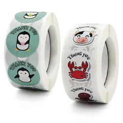 100-500pcs Cute Cartoon Penguin Stickers Children's bonus stickers encourage scrapbooking decorative stationery stickers (Online Order Only)