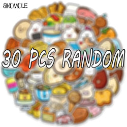 Cartoon Fruit Vegetable Dessert Stickers 10/30/50PCS Kids DIY Toy Laptop Reward (Online Order Only)