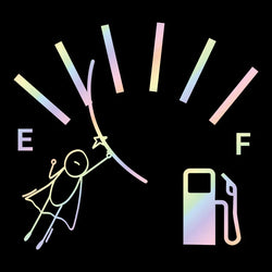 Hero Empty Full Gas Gauge Sticker for Car Fuel Tank Cap Door Decoration Exterior Accessories Outdoor Stickers Vinyl Decals (ONLINE ORDER ONLY)