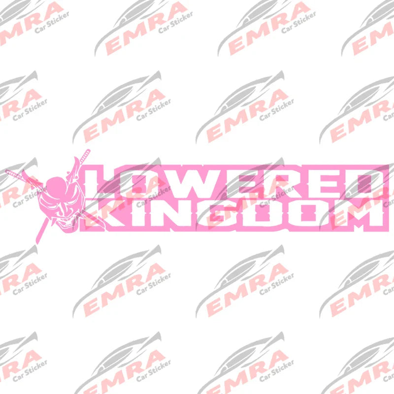 Japanese Anime Text Lowered Kingdom for Car Sticker Decoration Windshield Banner JDM External Accessories Waterproof Vinyl Decal (ONLINE ORDER ONLY)