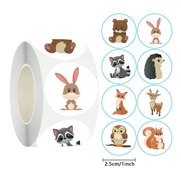 100-500pcs Animal Reward Sticker Cute Cartoon Stickers For Children Holiday Gift Decoration DIY Decorative Sealant Stationery (Online Order Only)