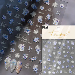 Red Azalea Rose Peony Crane Warbler Bird Fish Lily Chicken Rabbit Lobster Flower Retro Chinese Nail Art Sticker Decoration Decal (Online Order Only)
