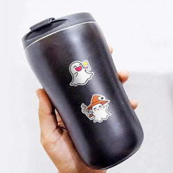 10/30/50PCS Cartoon Halloween Ghost Stickers Decoration Funny Cute Pumpkin Decals Toy For Kids DIY Luggage Laptop Phone Car Bike (Online Order Only)
