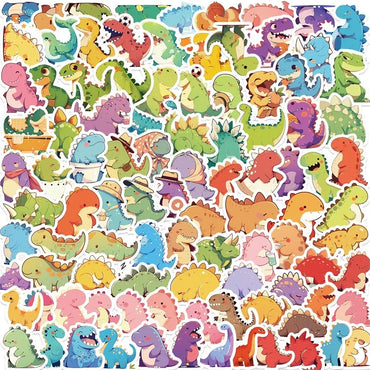 10/30/100PCS Colored Dinosaur PVC Sticker Aesthetic Children's DIY Decoration Scrapbooking Stationery Hand Accounting Supplies (Online Order Only)