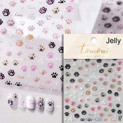 Black Cat Kitten Rabbit Cat's Paw Bowknot Tie Bunny Animals Love Heart Jelly Adhesive Nail Art Stickers Manicure Decal Wholesale (ONLINE ORDER ONLY)