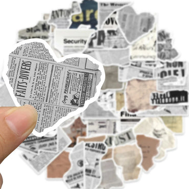 10/30/52PCS Vintage Fragment Graffiti Stickers Retro Decals DIY Phone Stationary Notebook Suitcase Guitar Bike Kids Sticker Toys (ONLINE ORDER ONLY)