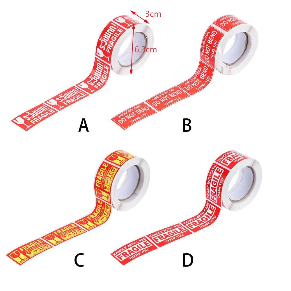250Pcs/roll  Fragile Warning Label Stickers Please Handle With Care Keep Goods Care Shipping Express Adhesive Special Label (ONLINE ORDER ONLY)