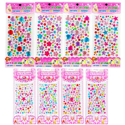 3D Gem Acrylic Crystal Stickers DIY Self-Adhesive Rhinestones for Kids Crafts (Online Order Only)