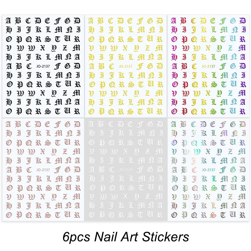 6pcs Gradient French Line Manicure Nail Art Stickers Self-Adhesive Decals Design Nail Tips Guides Decorations Stencil Manicure (Online Order Only)