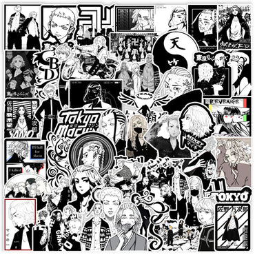 50pcs Tokyo Revengers Anime Stickers for Wall and Room Decoration (Online Order Only)