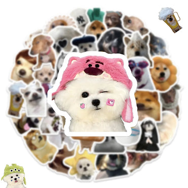 10/30/50PCS Cute Dog Animals Stickers Funny Meme Cartoon Decals Decoration DIY Notebook Fridge Laptop Phone Car Sticker For Kids (ONLINE ORDER ONLY)