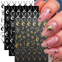 4pcs Elegant Metallic Butterfly Nail Art Stickers Holographic Silvery Chrome Effect Butterfly Sliders for Nails Manicure Decors* (ONLINE ORDER ONLY)