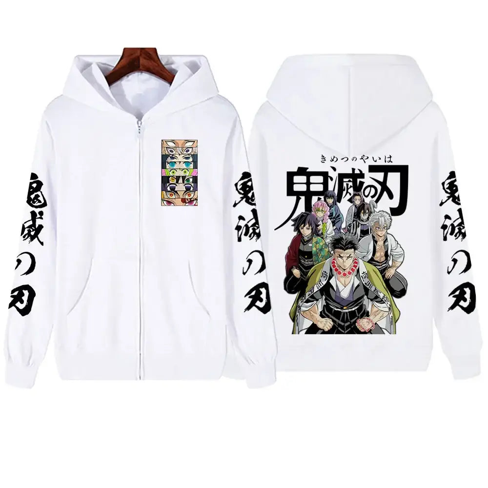Demon Slayer Zipper Hoodie 2025 Harajuku Sweatshirt (ONLINE ORDER ONLY)