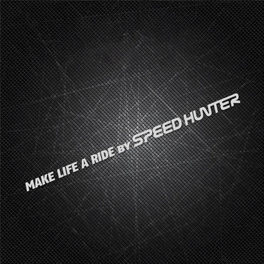 1 Pair Car Styling Stickers for Words Text Make Life A Ride By Speed Hunter Motorcycle Fender Modification Decal Applique Tape (ONLINE ORDER ONLY)