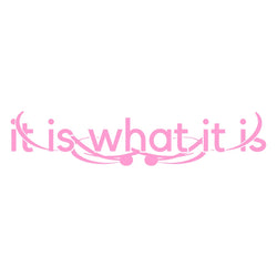 It Is What It Is for Car Sticker Decoration Windshield Banner External Accessories Individuation Waterproof Vinyl Decals (ONLINE ORDER ONLY)