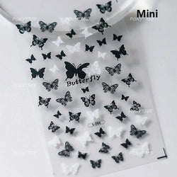 Colourful Butterfly Insect Animals Charming Jelly Special Workmanship 5D Soft Relief Adhesive Nail Art Stickers Manicure Decals (Online Order Only)