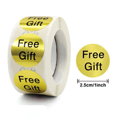 100-500pcs Thank You Stickers Free gift Gold Craft Handmade Sticker Circle Thank You Stickers For Business Card Sealing Labels (ONLINE ORDER ONLY)