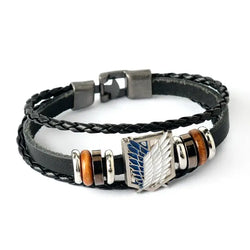 Anime Woven Cowhide Bracelet – Multilayer Buckle Gift (ONLINE ORDER ONLY)