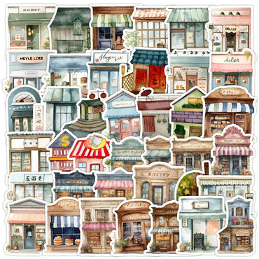 50pcs Retro Graffiti Stickers for Helmet, Wall, Desktop Decoration (Online Order Only)