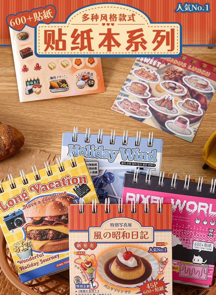 45 Sheets 4 Various Styles of Sticker Books Cute Cut Film Sticker Journal Handbook Scrapbooking Kawaii Decoration Sticker Gift (ONLINE ORDER ONLY)