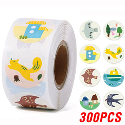 100-500pcs Reward Stickers Teachers Encourage Labels for Kid Motivational Stickers Cute Animals for Students Stationery Labels (ONLINE ORDER ONLY)