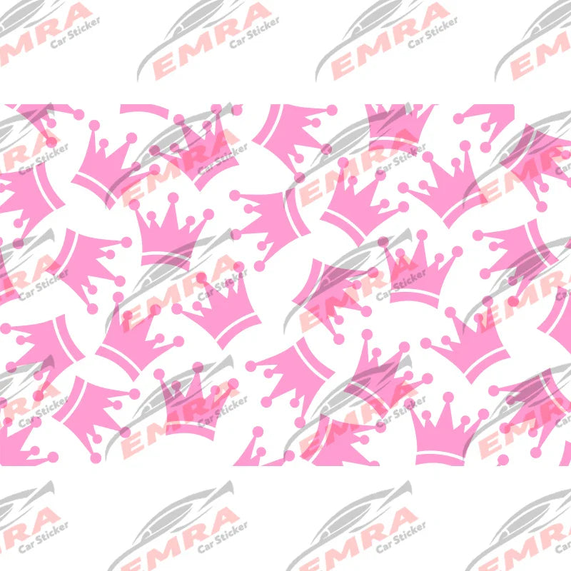 Fashion Crown Car Sticker for Triangular Window Decoration Universal All Vehicles External Accessories Waterproof Vinyl Decals (ONLINE ORDER ONLY)