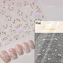 Cute Kapibala Halo Dyeing Kabibara Giant Rat Guinea Pig Cavy Lovely Expression Orange Adhesive Nail Art Stickers Manicure Decals (ONLINE ORDER ONLY)
