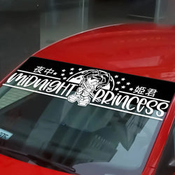 Anime Sticker JDM Car Windshield Banner Car Sticker External Accessories Competition Sports Style Waterproof Vinyl Decals (ONLINE ORDER ONLY)