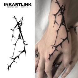 Long thorns Temporary Tattoo,Lasts To 15 Days New Technology Magic Waterproof Semi Permanent Sticker. (ONLINE ORDER ONLY)