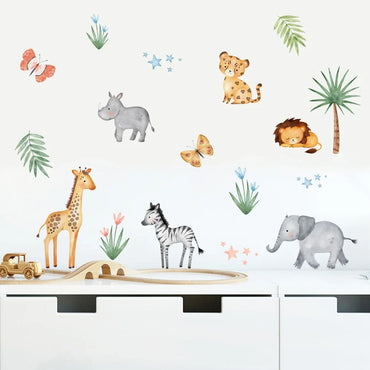 Boho Giraffe Watercolor Nursery Wall Decals Kids Room Decor (ONLINE ORDER ONLY)