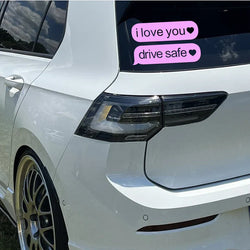 "drive safe"stickers,creative&funny High Quality And Durable Automobiles Exterior Accessories Self-adhesive Decals (ONLINE ORDER ONLY)