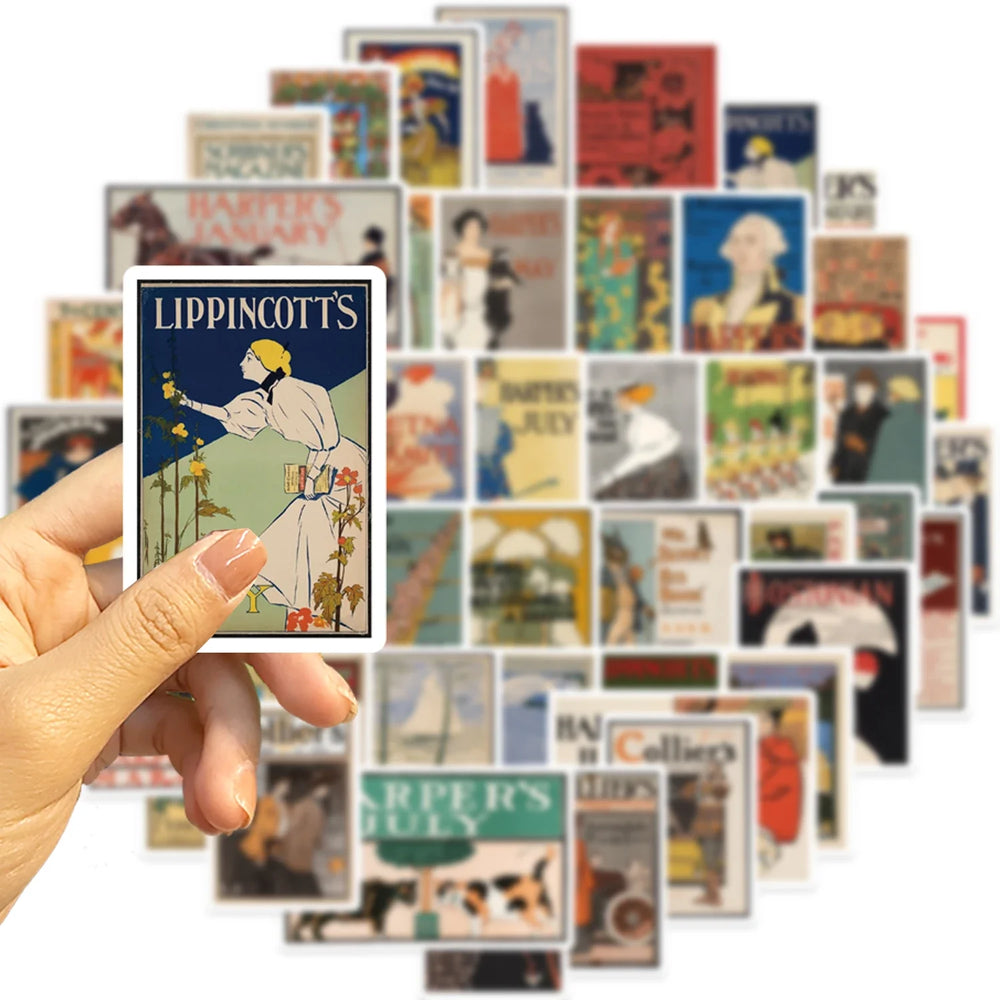 50pcs Old School Art Poster Stickers Classic Sticker For Suitcase Skateboard Laptop Luggage Phone Car Styling DIY Decals (ONLINE ORDER ONLY)