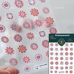 Baroque Angel Archery Wing Butterfly Retro Totem European Border Rose Flower Lace Chic Adhesive Nail Art Sticker Manicure Decals (ONLINE ORDER ONLY)