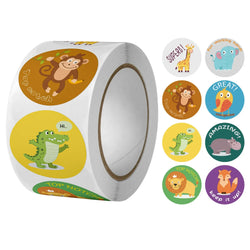 100-500PCS Cute Reward Stickers for School Encouragement 1inch Paper Decoration Teacher Student Family Scrapbooking Stickers (ONLINE ORDER ONLY)