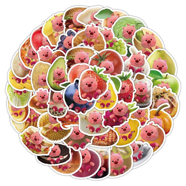 10/30/70PCS Cute Cartoon Loopy Stickers Funny Meme Decals Decoration DIY Stationery Phone Laptop Bike Kids Kawaii Sticker Toys (Online Order Only)
