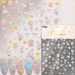 rich letter Chinese characters gourd money lantern firecracker God of wealth Yuanbao Adhesive Nail Art Stickers Manicure Decals (ONLINE ORDER ONLY)