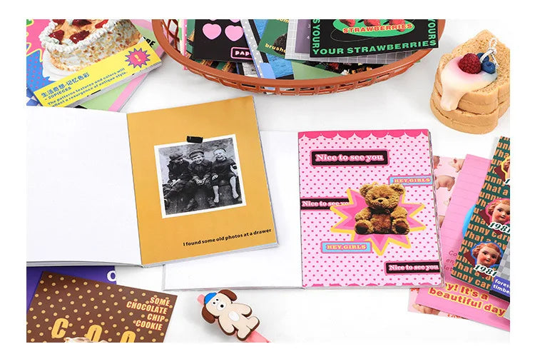 20 sheets Life Fantasy Series Scrapbooking Sticker Book Hand Account Background Decorative Sticker Label DIY Material Stationery (Online Order Only)