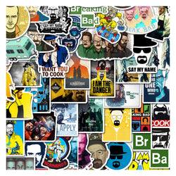 10/30/50pcs TV Series Breaking Bad Graffiti Stickers Decals  Travel Luggage Laptop Skateboard Helmet Car Cool Sticker Kids Toy (ONLINE ORDER ONLY)